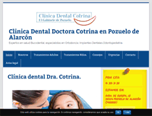 Tablet Screenshot of clinicadentaldoctoracotrina.com